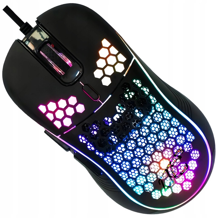 MYSZ MYSZKA GAMINGOWA PRZEWODOWA RGB USB 6400DPI KOMPUTEROWA OPTYCZNA