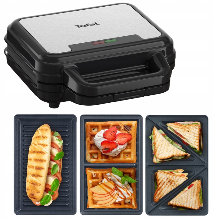 Opiekacz Gofrownica Panini do kanapek TEFAL UltraCompact SW383D10 3w1