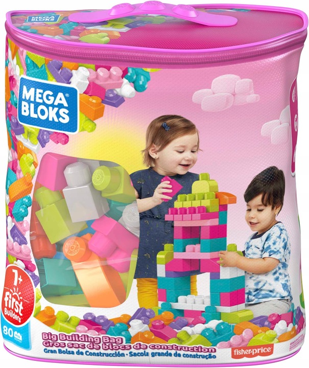 Mega Bloks First Builders Torba różowa DCH62