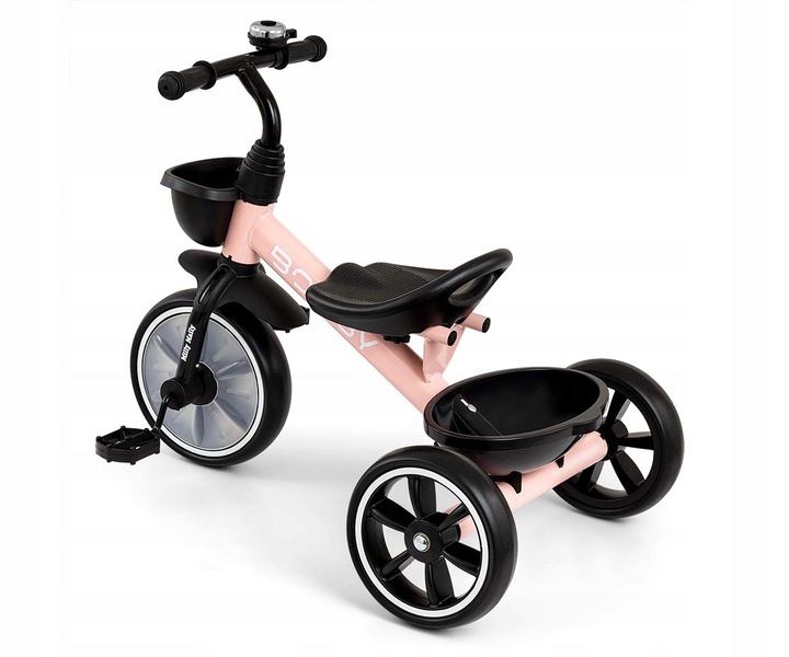 Rowerek Trójkołowy dziecięcy biegowy +2 lata Milly Mally Bobby RÓŻOWY