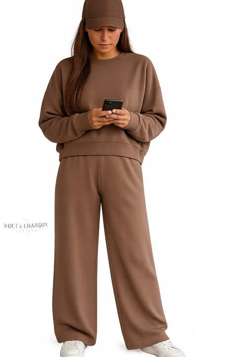 DRES KOMPLET SPODNIE BLUZA WYGODNY BAWEŁNA PRODUKCJA POLSKA D10