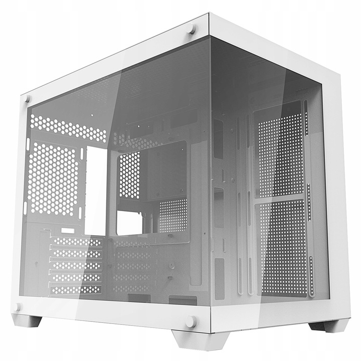 DarkFlash C285MP Obudowa Komputerowa M-ATX Cube Case Piwnica Gaming Biała