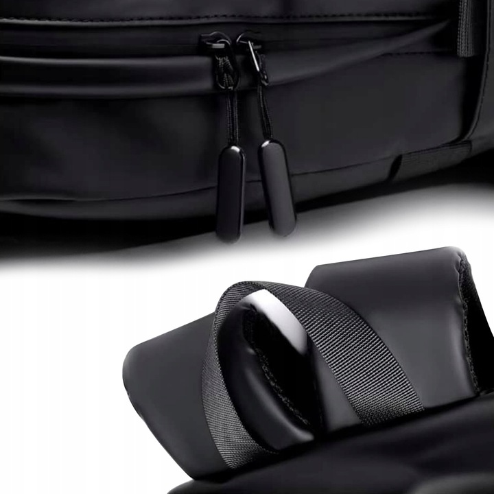 Plecak KELF CZARNY Szkolny Podróżny 4 kieszenie 20L MAT OXFORD Poliester