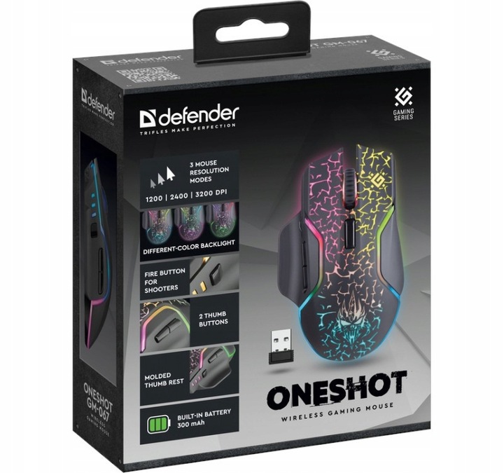 Mysz DEFENDER Oneshot GM-067