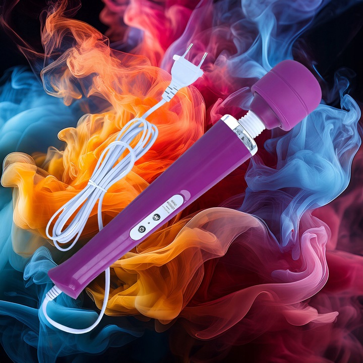 Masażer Łechtaczki Wand 10 Trybów Zasilany Z Gniazdka Silikonowy 32 Cm Dł