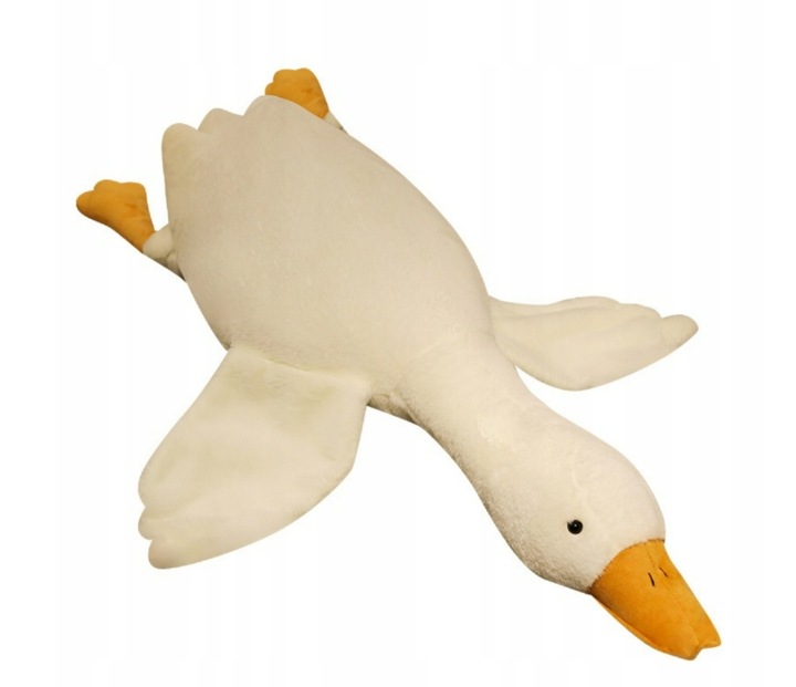 PODUSZKA MASKOTKA PLUSZAK GĘŚ KACZKA DUŻA 130 CM