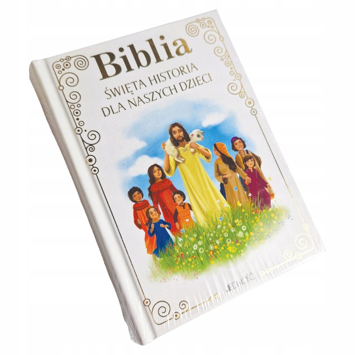 Biblia w drewnianym pudełku z grawerem prezent pamiątka na komunię
