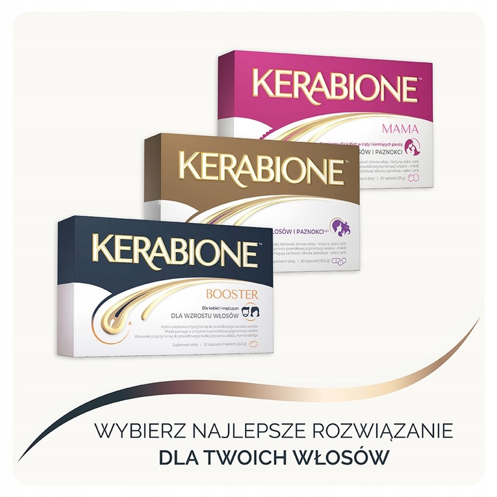 Kerabione Booster dla włosów, 30 kaps
