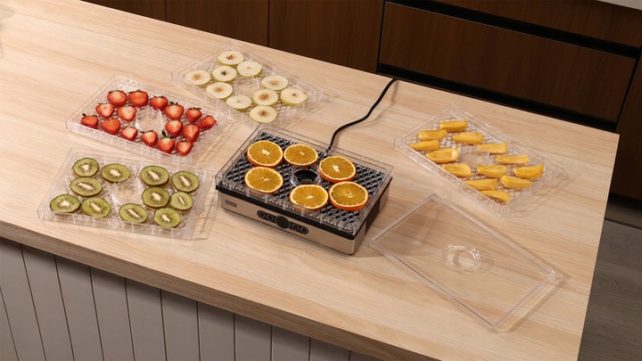 Suszarka do grzybów warzyw owoców 400W 5 sit wyświetlacz termoobieg