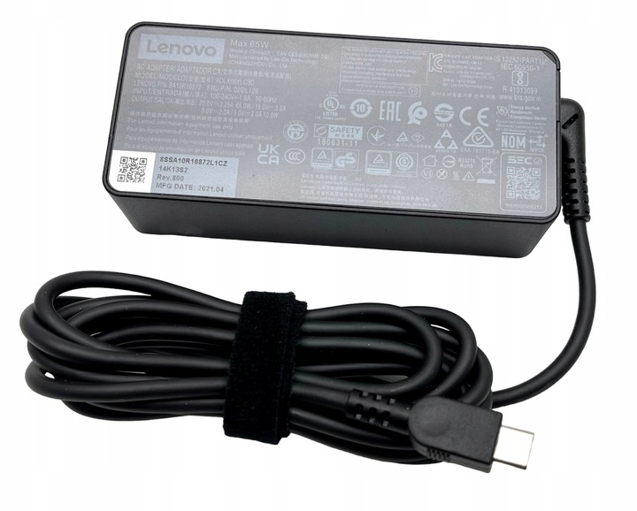 ORYGINALNY ZASILACZ ŁADOWARKA LENOVO 65W 20V 3.25 wtyk USB-C USBC USB Typ C