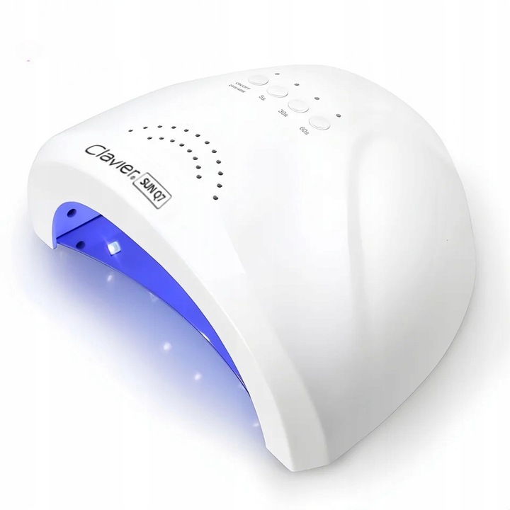 Lampa do paznokci dual LED UV hybrydy żele Clavier Q7 lustrzane dno