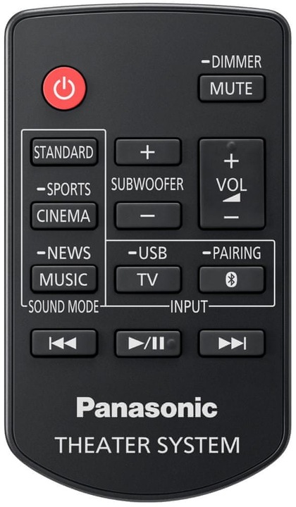 Soundbar Panasonic SC-HTB490EGK 2.1 320 W czarny