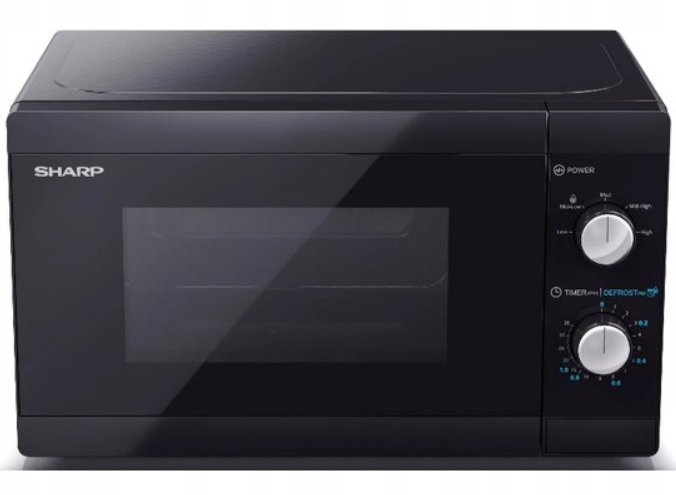 Kuchenka mikrofalowa wolnostojąca SHARP 800W 20L czarna