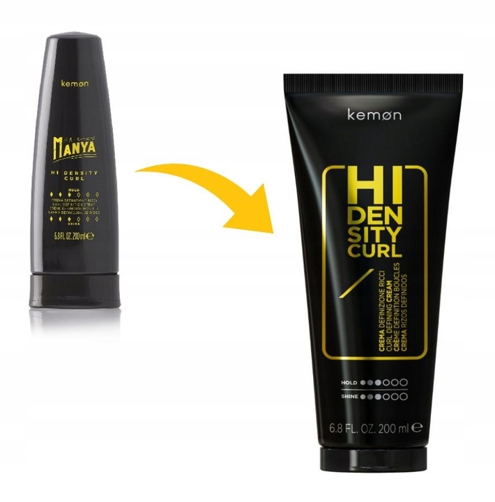 KEMON HI DENSITY CURL KREM Do Stylizacji Kręconych Włosów Loków Fal 200 ml