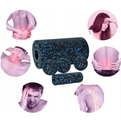 ZESTAW ROLLERÓW DO MASAŻU WAŁEK DUŻY MAŁY PIŁKA POJEDYNCZA DUOBALL EPP 4W1