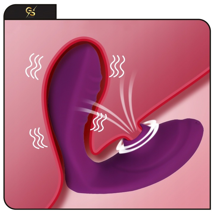 SSĄCY WIBRATOR RUCHOMY JĘZYK DO MINETKI STYMULATOR ŁECHTACZKI 3w1 +