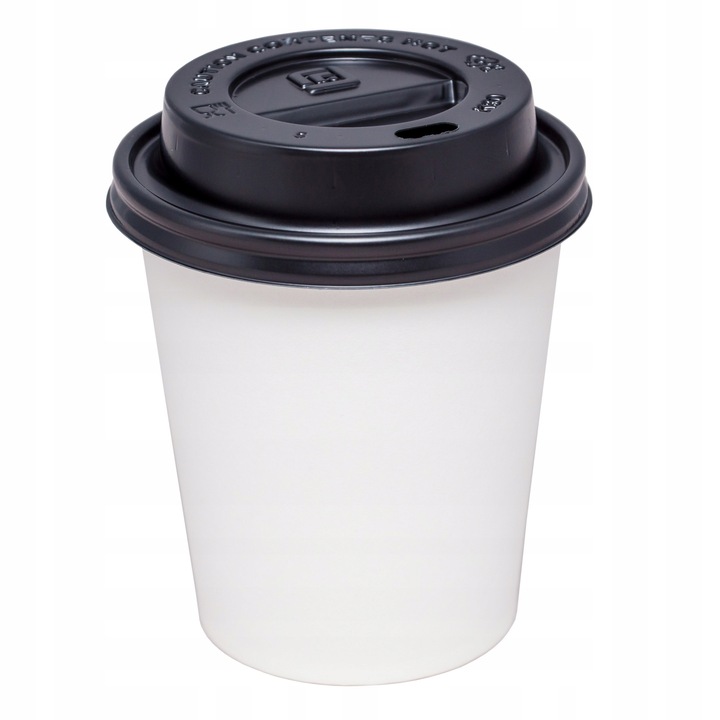 Kubki papierowe do gorących i zimnych napojów + wieczka jednorazowe 250ml
