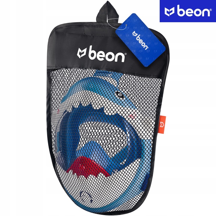 MASKA DO NURKOWANIA DLA DZIECI PEŁNOTWARZOWA DO SKORKELINGU PŁYWANIA REKIN