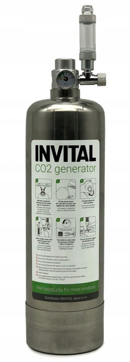 INVITAL Generator CO2 bez nocnego wył. z butlą 2l