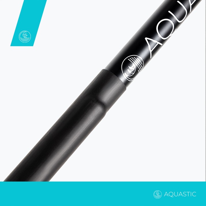Wiosło kajakowe 2-częściowe AQUASTIC 220 cm czarne