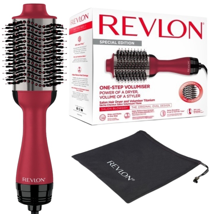 SUSZARKA DO WŁOSÓW LOKÓWKA PROSTOWNICA BORDOWA TYTANOWA REVLON