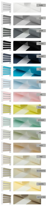 Roleta Dzień Noc na Wymiar 100x140 cm z Napinaczem