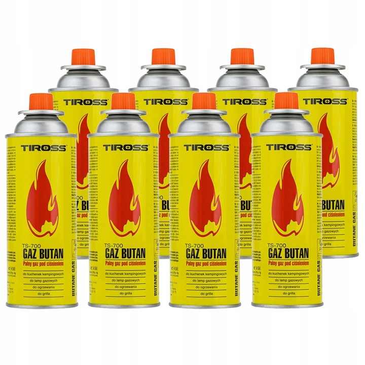 KARTUSZ NABÓJ GAZOWY GAZ DO KUCHENKI PALNIKA 8SZT
