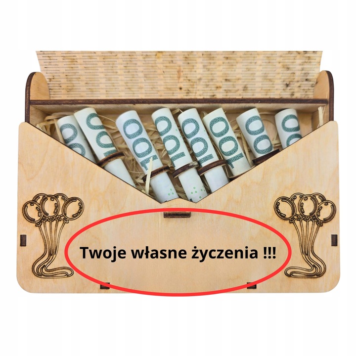 PUDEŁKO NA PIENIĄDZE PREZENT NA URODZINY CHRZEST ROCZEK PAMIĄTKA