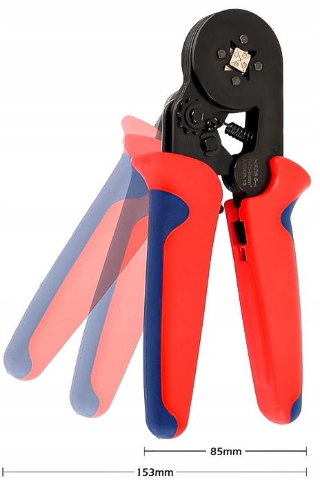 ZACISKARKA PRASKA TULEJEK KONEKTORÓW KOŃCÓWEK KABLI PRZEWODÓW ZESTAW