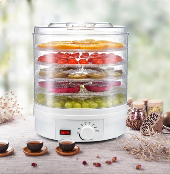 SUSZARKA SPOŻYWCZA DO GRZYBÓW OWOCÓW WARZYW REGULACJA 5 POZIOMÓW 600W