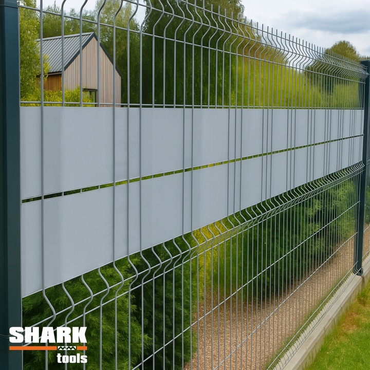 TAŚMA OGRODZENIOWA SZARA 19 cm x 35 m OSŁONA NA PŁOT OGRODZENIE
