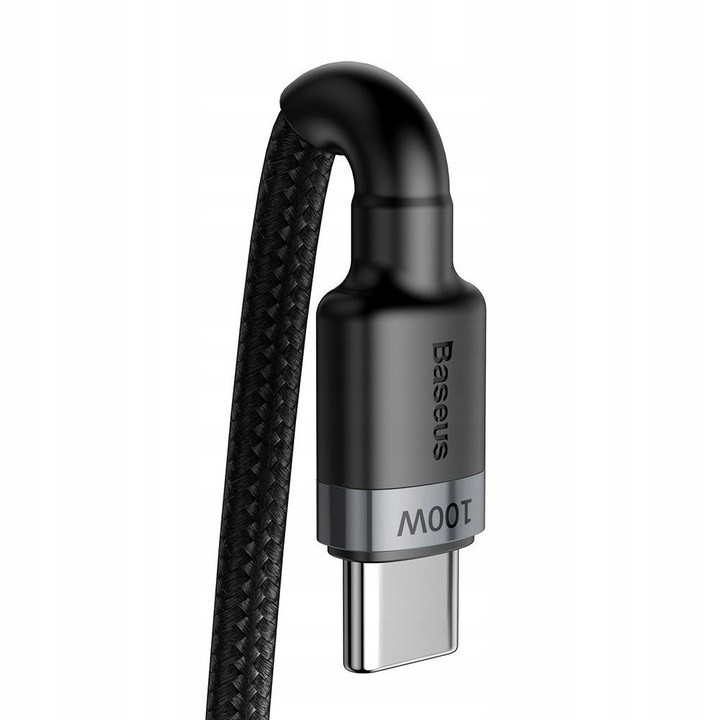 BASEUS KABEL USB-C TYP C 100W 5A PD QC SZYBKI MOCNY PRZEWÓD W OPLOCIE 2M