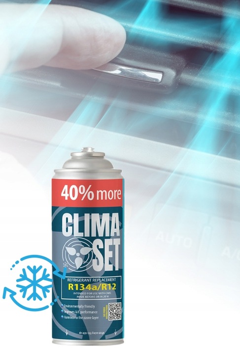 GAZ DO NABICIA KLIMATYZACJI R134A R12 626G XL CZYNNIK CHŁODNICZY CLIMA SET