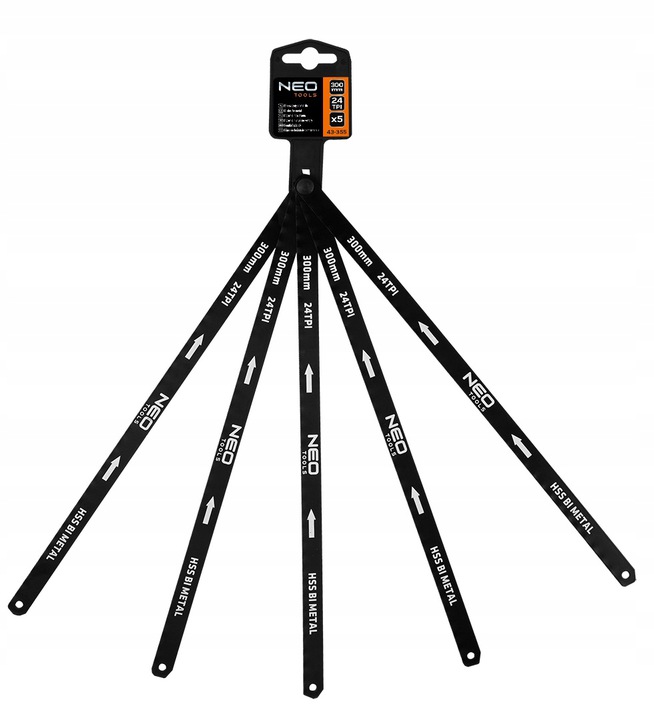 NEO Piła Ręczna Do Metalu Brzeszczot 300mm + 5 Zapasowych Brzeszczotów