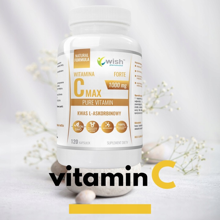 WITAMINA C 1000mg KWAS L-ASKORBINOWY 120szt OKAZJA