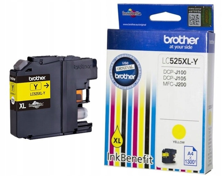 4x Tusze BROTHER DCP-j105 j100 Oryginalny Zestaw Tuszy tonerów oryginalnych