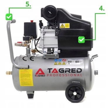 SPRĘŻARKA POWIETRZA KOMPRESOR OLEJOWY 3,4KM 24L OLEJ GRATIS