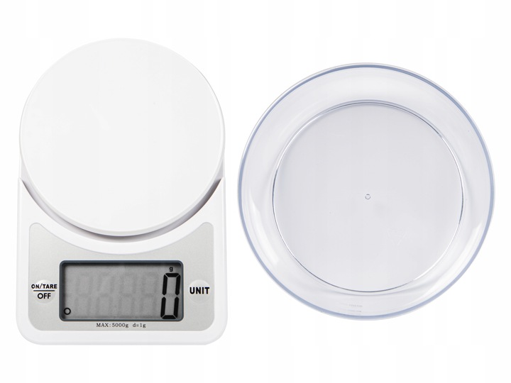 WAGA KUCHENNA ELEKTRONICZNA PRECYZYJNA Z MISĄ LCD ZESTAW 1G / 5KG