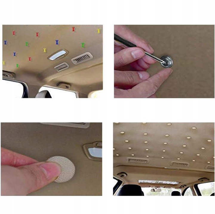 ZESTAW NAPRAWCZY DO REGENERACJI PODSUFITKI SAMOCHODOWEJ DO NAPRAWY 70 el HQ