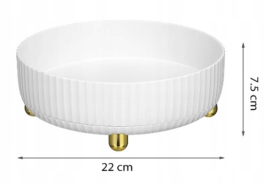 ORGANIZER OBROTOWY na Kosmetyki POJEMNIK na PERFUMY PĘDZLE Make-up 360