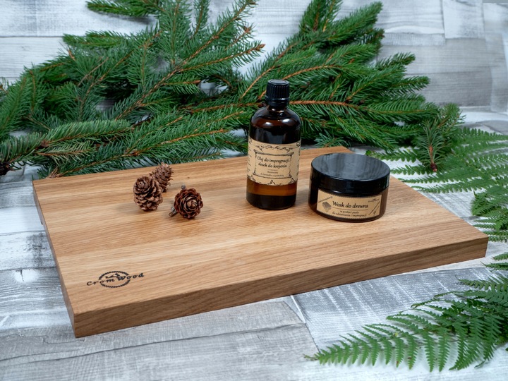 Wosk z olejem do drewna naturalny, kompleksowy zestaw do konserwacji