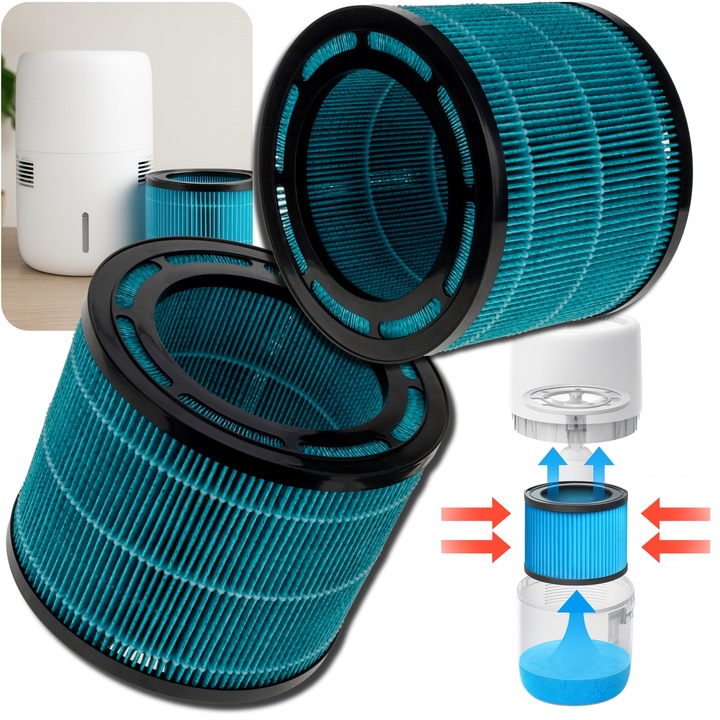 2x Filtr do oczyszczacza powietrza Klarta Humea nawilżacza