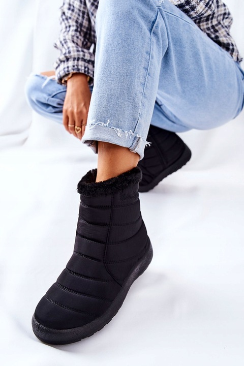 OCIEPLANE ŚNIEGOWCE NIEPRZEMAKALNE CZARNE 39