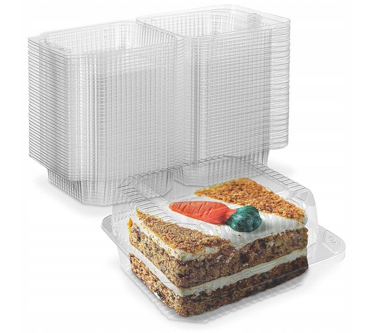 POJEMNIKI ALI25 NA CIASTO OPAKOWANIE CUKIERNICZE 164 x148 x 82 mm 50SZT