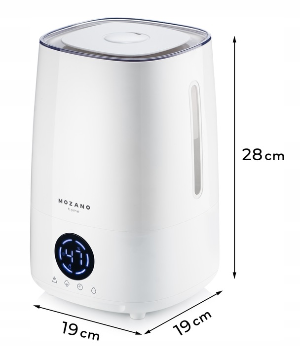 NAWILŻACZ POWIETRZA 3w1 4L HIGROMETR AROMATERAPIA DYFUZOR JONIZATOR