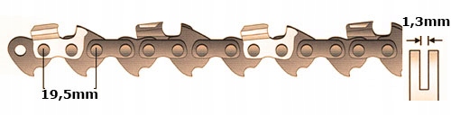 Łańcuch do piły 3/8'' 1.3mm 57 ogniwa KONAR