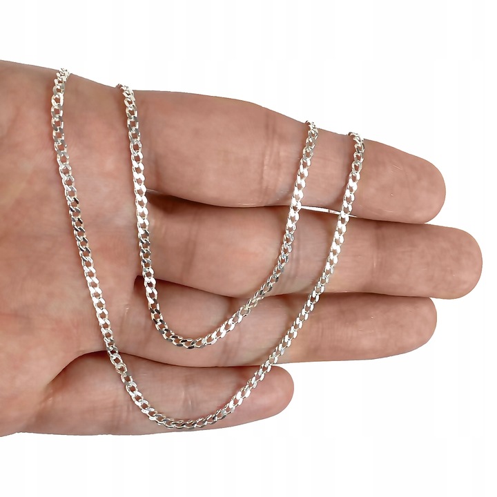 Łańcuszek srebrny pr. 925 Elegancki PANCERKA do Zawieszek |70 cm x 2.5 mm