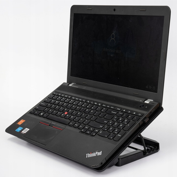 PODSTAWKA CHŁODZĄCA POD LAPTOPA 15,6" CZARNA REGULOWANA PODKŁADKA LED Z USB