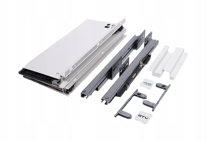 SZUFLADA GTV AXIS PRO 400C1 WYSOKA L400 H167 BIAŁA CICHY DOMYK WYSUW