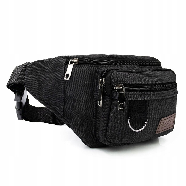 Alessio NERKA Torebka SASZETKA BIODRÓWKA męska POJEMNA z paskiem